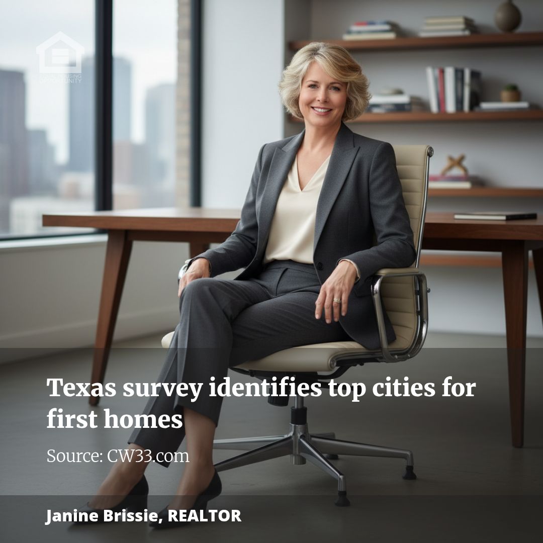 Texas survey identifies top cities for first homes